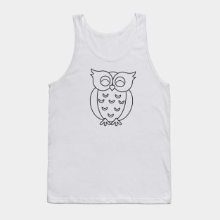 amused owl Tank Top